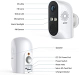ZOSI 1080P Battery  CCTV Camera Wireless WiFi IP Security Camera 2-Way Audio