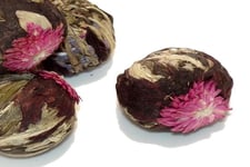 Artisan Green Tea Gift Caddy Volcano Flower Burst Flowering 6 balls