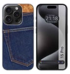 Housse En Silicone Compatible Avec L'IPhone 15 Pro (6.1) Design Cowboy Dessins
