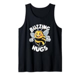 Buzzing Hugs Cute Bee Flying with a Smile Tank Top