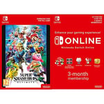 Super Smash Bros. Ultimate [Switch Download Code] + Switch Online 3 Months [Download Code]