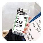 City Label Barcode Simple Letter Phone Case For iPhone X XS 11 Pro Max XR 6S 6 7 8 Plus New SE 2020 SE2 Silicon Clear Shockproof-Kbb-kddcan-For iPhone New SE 2
