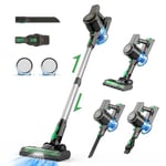 Vactidy Blitz V9 Cordless Vacuum Cleaner, 30000pa Suction with Powerful Brushless Motor, Lightweight Stick Vacuum with LED Headlights, Max 45 Mins Runtime for Carpet Floor Pet Hair Cleaning