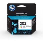 Cartouche d'Encre - Imprimante HP 303 trois couleurs authentique (T6N01AE) pour HP Envy Photo 6220/6230/7130