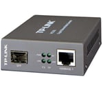 TP-Link MC220L - Convertisseur de média à fibre optique - 1GbE - 1000Base-LX, 1000Base-SX, 1000Base-LH - RJ-45 / SFP (mini-GBIC) - jusqu'à 10 km - 850 nm / 1310 nm - pour P/N: TL-MC1400