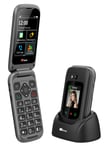 TTfone TT970 Whatsapp 4G Touchscreen Senior Big Button Flip Mobile Phone - With 8MP Camera and Hearing Aid Compatible - Easy and Simple to Use