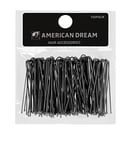 American Dream Straight Hair Pins, Black 2.5-inch/ 6.35 cm - Pack of 100