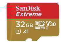 SanDisk Extreme - flash-minneskort - 32 GB - microSDHC UHS-I