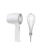 Wireless Electric Whisk Hand-held Rechargeable Baking Tool Automatic Mixer. 5 Speed Powerful Handheld Whisk for Kitchen Baking. One machine dual-purpose, free switching. (A)