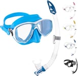 Cressi Marea Vip - Combo Set Marea Mask + Snorkel Mexico Diving and Snorkelling, Yellow/White, One Size, Unisex Adult