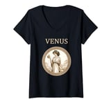 Womens Venus Ancient Roman Goddess of Beauty and Love V-Neck T-Shirt