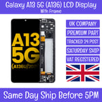 Samsung Galaxy A13 SM-A136U A136B LCD Screen Display Touch Digitizer +Frame