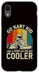 Coque pour iPhone XR Go Kart Kid comme un enfant ordinaire mais plus cool