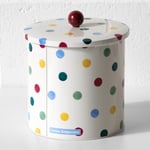 Emma Bridgewater Cream Polka Dot Biscuit Barrel Cookie Jar Tin Sweets Container