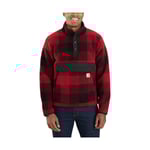 Carhartt RELAXED FIT FLEECE PULLOVER - BLACK BLIND DUCK CAMO / XL