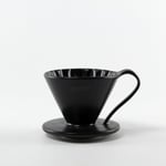 Arita Ware, Cafec Flower Dripper - Black , Cup 1 (1-2 cups)