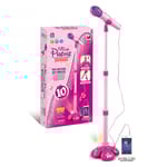 Bästa Rea-Mikrofonset För Barn, Leksaker Med Musik & Färgglada Ljus, Justerbar Höjd Mikrofon Med Stativ, Karaoke Leksaks Gåva Pink