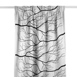 Arvidssons Textil Kvisten Vit/Svart Gardinlängd