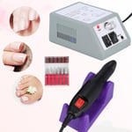 Professional Electric Nail Machine File Manicure Pedicure Sa Grey