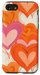 Coque pour iPhone SE (2020) / 7 / 8 Colorful Hearts Pattern Love Phone Cover