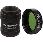 Celestron 93635-A DSLR T-Mount Adapter for NexStar, Black & 94119-A 1.25 Inch Moon Filter