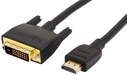 Amazon Basics HDMI to DVI Adapter Cable 0.9 m, 10-Pack (Not for connecting to SCART or VGA ports), Black