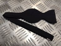 Genuine British Vintage Black Military Tie Evening Mess Dress Bow Tie 60/70s