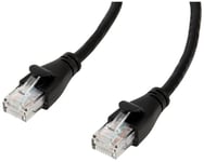 Amazon Basics Câble LAN Gigabit Ethernet RJ45 CAT6, idéal pour les réseaux domestiques et de bureau, 1 m, lot de 1, Noir, Ordinateur