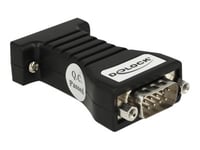 Delock Isolator 1 X Serial Rs-232 Db9 Female To 1 X Serial Rs-232 Db9 Male 3 Kv - Spänningsökningsisolator - Svart
