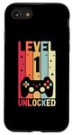 iPhone SE (2020) / 7 / 8 Kids Level 1 Unlocked Gamer 1st Birthday Video Game Case
