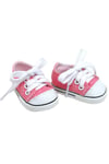 Sophia's  18" Baby Doll Trainers with Laces, Pink Dolls Shoes