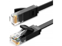 UGREEN Ethernet RJ45 platt kabel, Cat.6, UTP, 15m (svart)