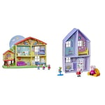 Peppa Pig Peppa’s Adventures Peppa's Playtime to Bedtime House Pre-school Toy, Red & Peppa’s Grandparents’ House Preschool Toy; Playset Includes 2 Figures and 3 Fun Accessories; for Ages 3 and Up