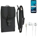 For Kyocera Android One S9 + EARPHONES Belt bag outdoor pouch Holster case prote