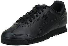 PUMA Men's Roma Basic Sneaker, Black/Black, 7.5 UK