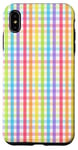 Coque pour iPhone XS Max Pride Rainbow Gingham LGBTQ Rainbow Check Equality Gay Pride