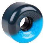 Street Snakes 2 tone 62mm Roller Skate Wheels - Black/Blue