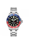 Blue And Red Gmt Stainless Steel Sports Analogue Watch - D2B108A115