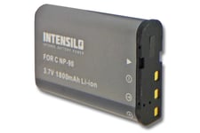 Batterie Li-Ion INTENSILO 1800mAh (3.7V) pour appareil photo, caméscope CASIO Exilim EX-H10, EX-H15 HI-Zoom, EX-H20G, EX-FH100 .Remplace: NP-90.