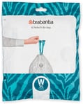 Brabantia Bin Liners, Size G, 23-30 L - 40 Bags ,White,375668