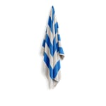 HAY - Frotté Stripe Bath Sheet Blue - Handdukar och badlakan
