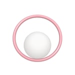 Hula Hoop - Vägglampa | 8 färgalt. - Bubbelgum pink - RAL 3015 (slät blank) / 2.5 m kabel med strömbrytare