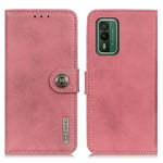 Nokia XR21 - KHAZNEH læder cover / pung - Pink