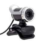 Etase USB 2.0 12 Megapixel HD Camera Web Cam 360 degres avec MIC Clip-on pour PC de Bureau Skype Ordinateur PC Portable