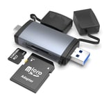NÖRDIC 2in1 USB3.0 kortleser SD/MMC og MicroSD/TF 2TB 5Gbps UHS-I