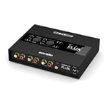 Reloop Flux - Interface DVS USB-C 6x6 IN/OUT pour Serato DJ Pro, 24 bits/96 kHz, compatible avec platines, CDJ ou autres lecteurs multimédia, hub 2 ports USB-A, boîtier métallique robuste