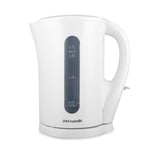 paul russells Electric Plastic Kettle, 2200W 1.7L, Hot water dispenser, White, Boil-Dry Protection, Auto Shut off Stirx Control