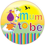 Mum to Be Stork Big Badge