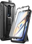SUPCASE [Unicorn Beetle Pro Series] Case Designed for OnePlus 7T Pro, Built-In Screen Protector Full-Body Rugged Holster Case for One Plus 7T Pro (Black)