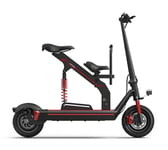 AHELT-J Foldable Electric Scooter with Detachable Seat, Up to 93.2 Miles Long-Range Battery,Up to 18.63 MPH,10.5 inch Explosion-proof Vacuum Tire, Portable and Folding Adults Electric Scooter,A